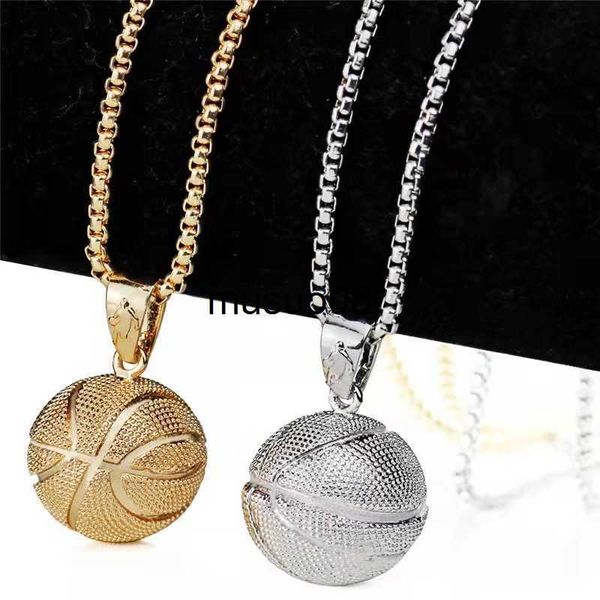 

pendant necklaces basketball pendant jewelry on the neck fashion motion ornaments male female necklace sweater chain jewelry-accessories j23, Silver