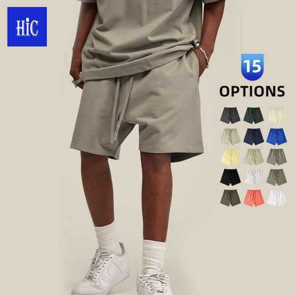 

g cotton heavy fog color man's shorts highstreet loose casual shorts for man w, White;black
