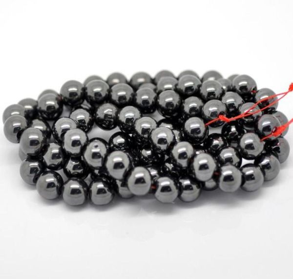 

200pcs black hematite with magnetic round beads 10mm01238309018