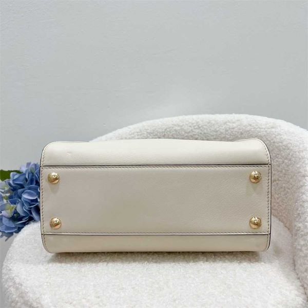 

designer fend bags luxury woman's handbag branded peek boo mini ivory calfskin and twilly portable messenger bags small square woman&#0
