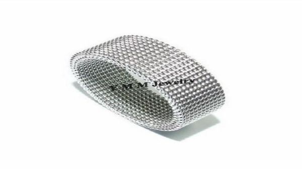 

8mm netlike titanium steel rings 36pcs stainless steel finger ring 4957447, Silver