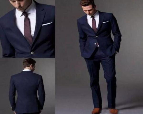 

custom made dark navy blue men suit fashin groom suit wedding suits for men slim fit groom tuxedos for man8830773, Black;gray