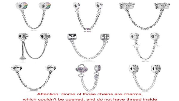 

925 sterling silver dangle charm new alloy charm star love heart chain beads bead fit pandora charms bracelet diy jewelry accessor4259078, Bronze;silver