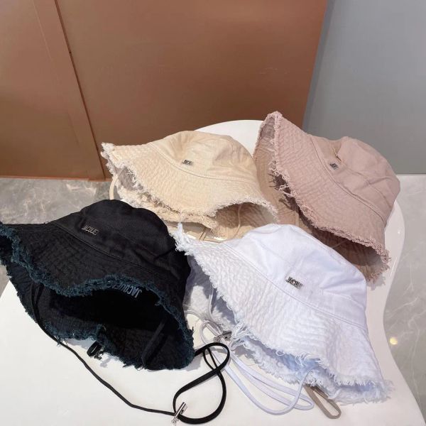 

designer stylish bold statement fashionable chic glamorous wide brim bucket hats stylish sun protection for men and women with sporty letter, Blue;gray