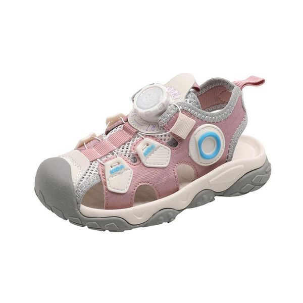 

sandals baby shoes kids footwear summer spin buckle f12691, Black;red