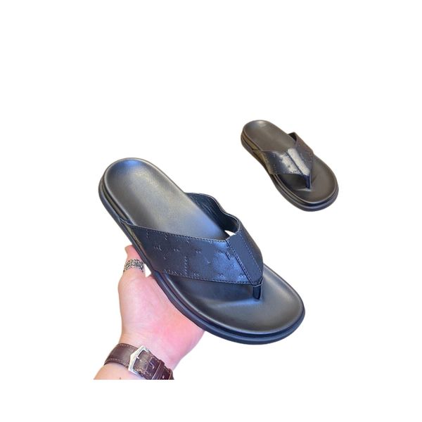 

2023 fashion designer men's flip-flops simple youth slippers moccasins suitable for spring summer autumn and winter l beach and other p, Black