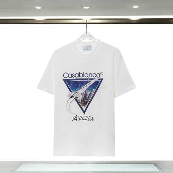 

summer t shirt men designer t shirts casablanc casablanca shirt wear summer round neck sweat absorbing short sleeves outdoor tshirts designe, White;black