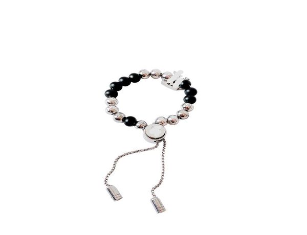 

m00512 beads bracelet chain bracelet all new012345677531425, Black