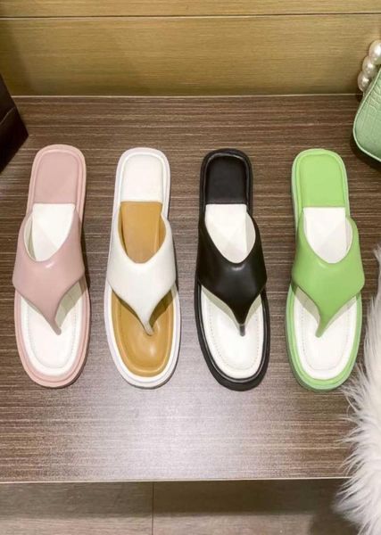 

luxurys cloud pillow sandals women thong slippers soft padded slides eva rubber platform slipper super soft padded flip flops maca3265336, Black