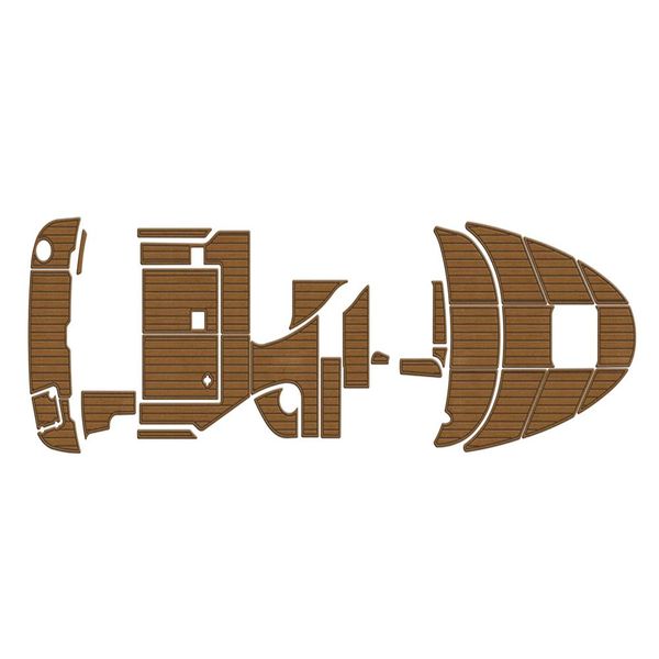 

2004 chaparral 260 signature swim platform cockpit bow boat eva teak floor pad backing adhesive seadek gatorstep style floor