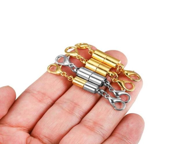 

cord wire 5pcslot lobster clasp metal copper magnetic connectors for diy leather bracelets necklace jewelry making findings wmtnk8741372, White;red