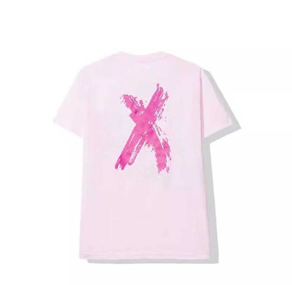 

men's t shirts fashion assc anti social club cross print t-shirt casual couple short motion loose design66ss, White