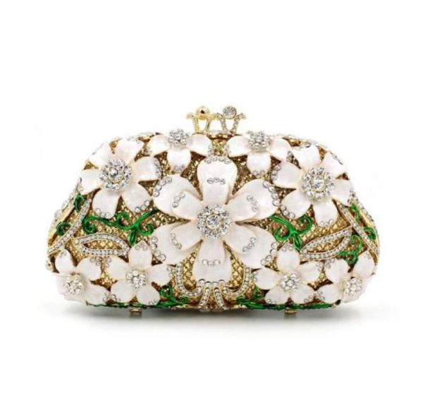 

dgrain multi white crystal diamond women hard case evening clutch bag bridal mini metal handbag and purse minaudiere bag wedding c9358060
