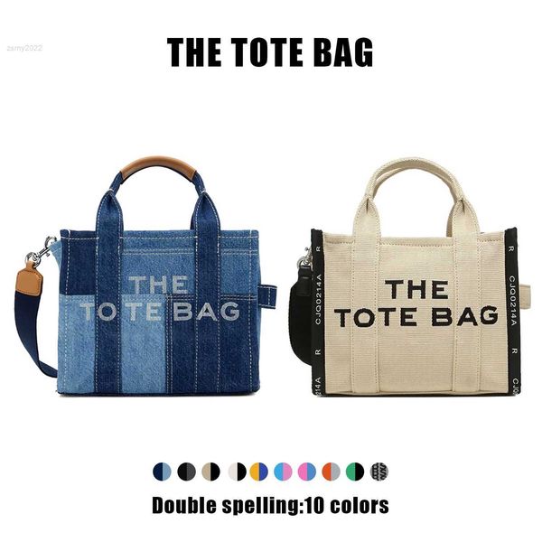 

totes 2023 new bag handbag the tote womens duffel bag denim canvas pochette shoulder leisure travel bags crossbody handbags men hobo beach l