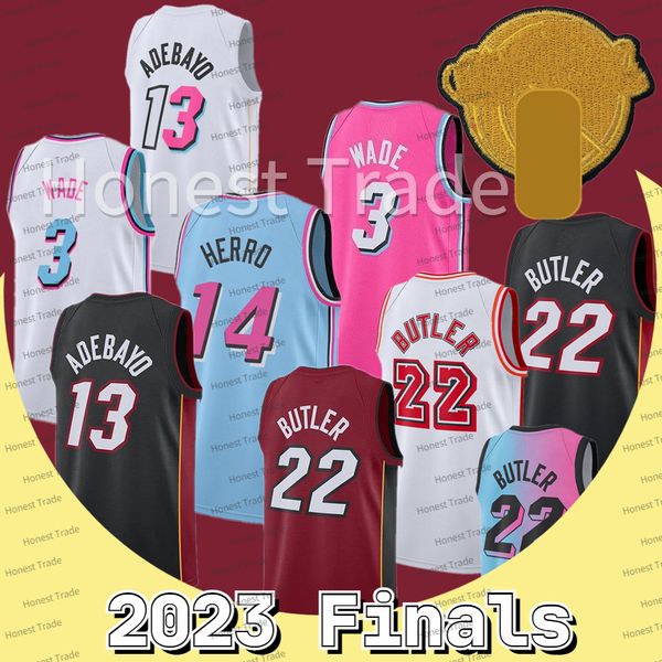

mens 2023 finals basketball jersey butler wade jimmy butler love dwyane tyler herro lowry adebayo baloncesto maillot de basket white red pin, Black;red