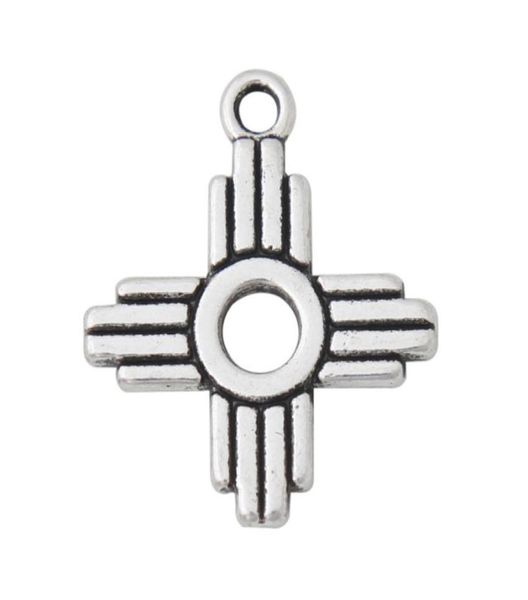 

fashion antique silver color double side cross charms alloy pendant charms 1720mm 50pcs aac18524285170, Bronze;silver