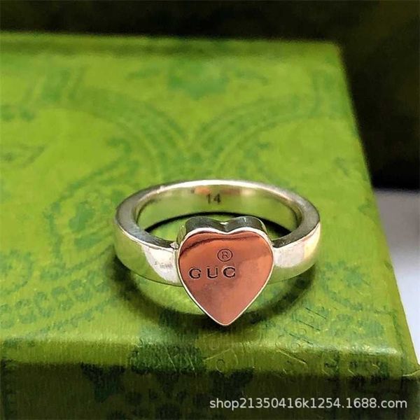 

60% off designer jewelry bracelet necklace love pattern ring 925 minority design versatile couple ring, Silver