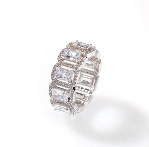 

hip hop jewelry iced out diamond engagement wedding band rings for women men finger party jewelry8010987, Silver