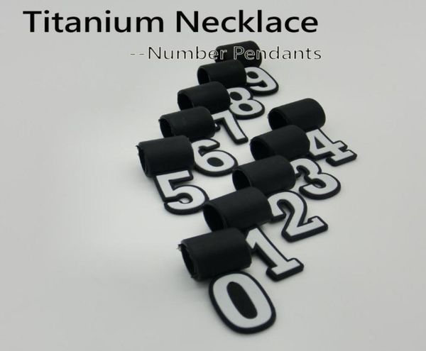 

number pendant for titanium sports necklace charms012342866367, Bronze;silver