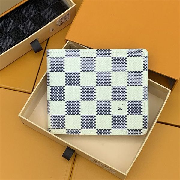 

luxury designer wallet 2022 bag billfold plaid pattern women wallet men pures high-end handbag 5531, Red;black