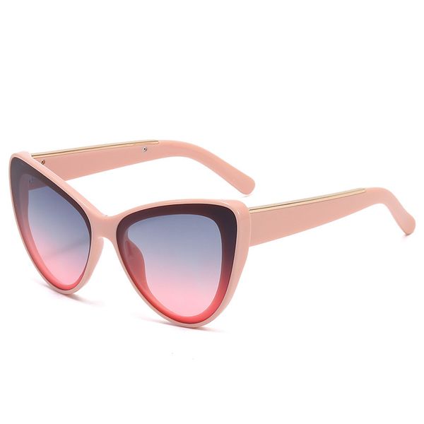 

sunglasses designer for men women luxury brand sunglasses metallic decorative sunglasses new fashion large frame cat-eye women's color, White;black