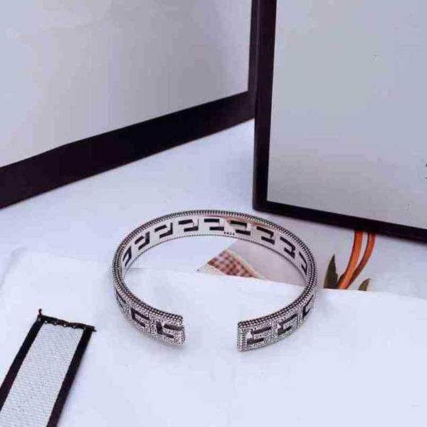 

80% off designer jewelry necklace ring hollow out bracelet for men women carved pattern couple braceletnew jewellery, Black