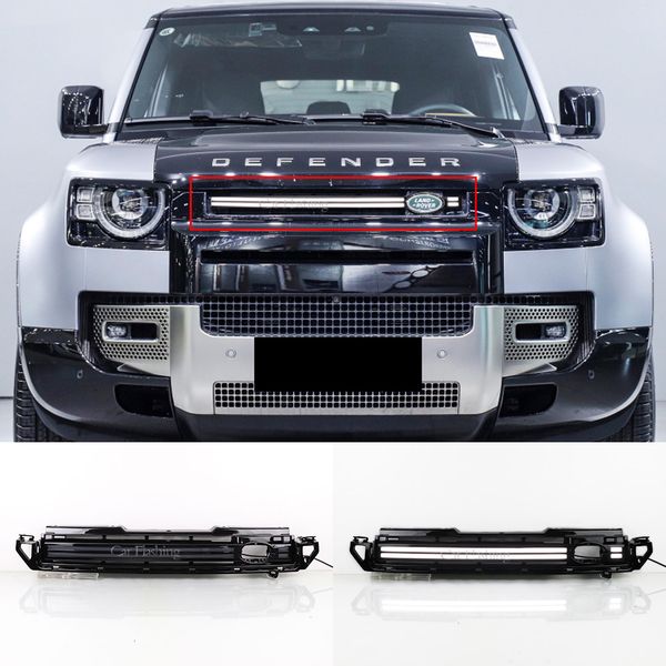 

drl for land rover defender 2020 2021 2022 2023 accessories led daytime running lights car engine cover decoration light grill