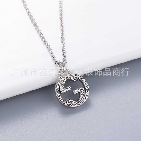 

60% off designer jewelry bracelet necklace ring pattern pendant chain clavicle chain neck personality female ornament, Silver