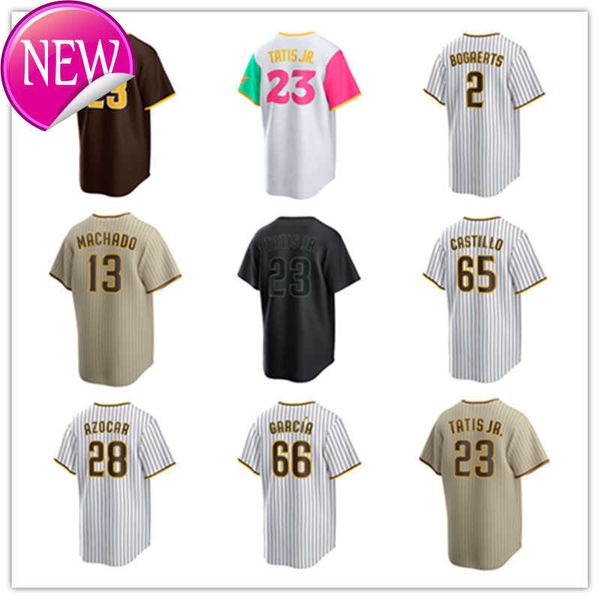 

san diego custom padres jersey 23 fernando tatis jr. 2 xander bogaerts 13 manny machado 11 yu darvish 51 trevor hoffman 28 jose azocar 65 jo, Blue;black