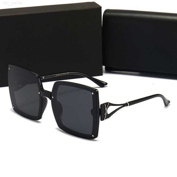 

sunglasses designer classic eyeglasses goggle outdoor beach sun glasses for man woman square frame side letter ysl, White;black