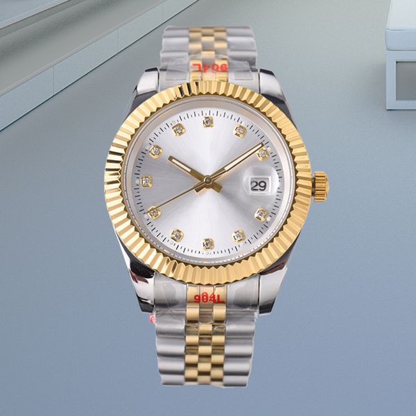 

fashion watch couple 28mm 31mm 36mm 41mm orologi uomo quality precision durability automatic movement stainless steel watchs waterproof lumi, Slivery;brown