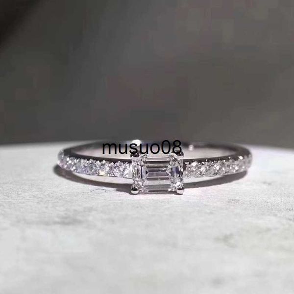 

band rings 2022 new simple rings for women s925 sterling silver moissanite promise engagement wedding band bridal eternity jewelry gift j230