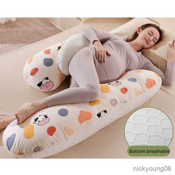 

maternity pillows multifunction skin-friendly breathable pregnancy protect body pillow waist side sleep detachable washable