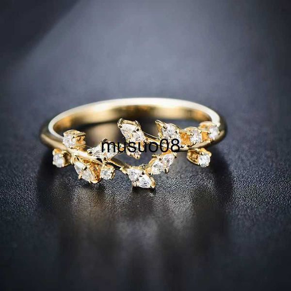 

band rings exquisite and fashionable stainless steel womens leaves are simple and adjustable. versatile water drop opening ring. jewelry pa, Silver