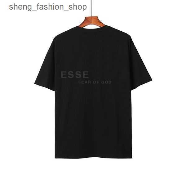 

designer men's t-shirts women tshirt essentail essent shorts t-shirt men casual printed sports tshirts essentiel high street loose shor, White;black