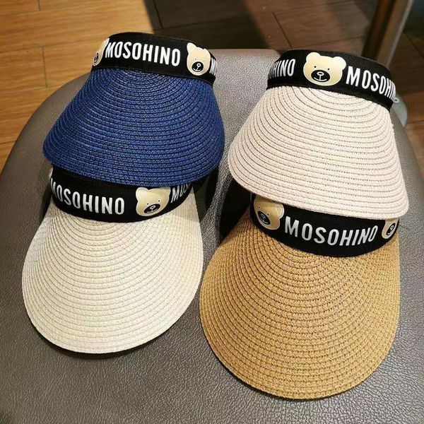 

newst head hoop sun visor for children girls summer outdoors uv protection sunhat simple everyday adjustable empty hat kids boys, Blue;gray