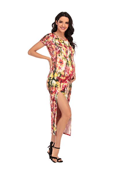 

maternity dresses fashion o-neck sleeveless pregnant women's dress, White