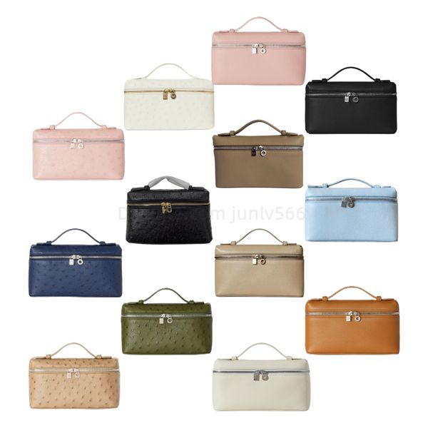 

designers women cowhide ostrich skin cosmetic bags purses fashion original shoulder bags handbags cross body luxurys multifunctional hand cu