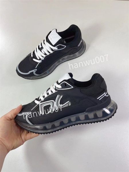 

r shoes low high sneakers casual men women shoes sports breathable flexible soft comfortable real leather woman trainers, Black