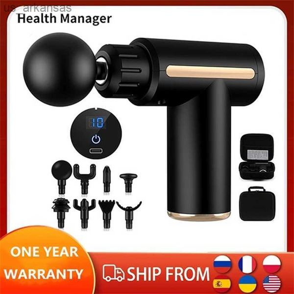 

health manager massage gun massager muscle relax body relaxation electric massager high frequency deep tissue percussion muscle l230523