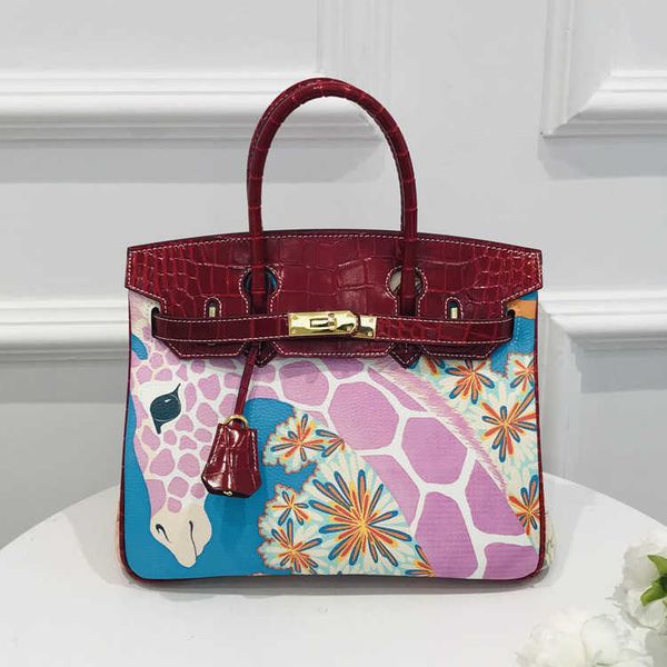 

h birkins erms bags designer handmade crocodile with colored handheldqq