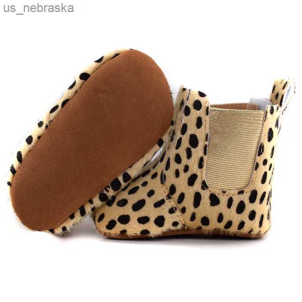 

2022 new toddler newborn baby boy girl leather soft sole crib shoes sneakers prewalker leopard solid warm first walkers l230518