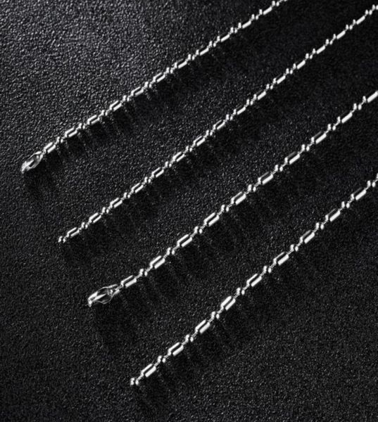 

fashion fashion jewelry single chain lovers men and women necklace 24 and 2 chain link bamboo chain3926998, Silver