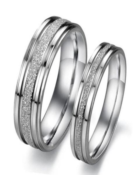 

316l stainless steel rings opk classical simple design lover039s wedding rings personalized dull polish women men couple jewelr3998107, Silver