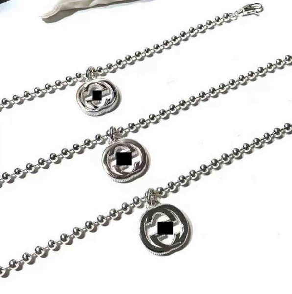 

designer jewelry bracelet necklace ring accessories sign bracelet women's exquisite round bead pendant popular hand for girlfriend, Golden;silver
