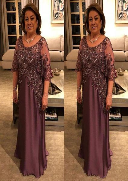 

2022 elegant long mother of the bride dresses puff short sleeve plus size lace beads full length wedding guest party evening gowns2764711, Black;red
