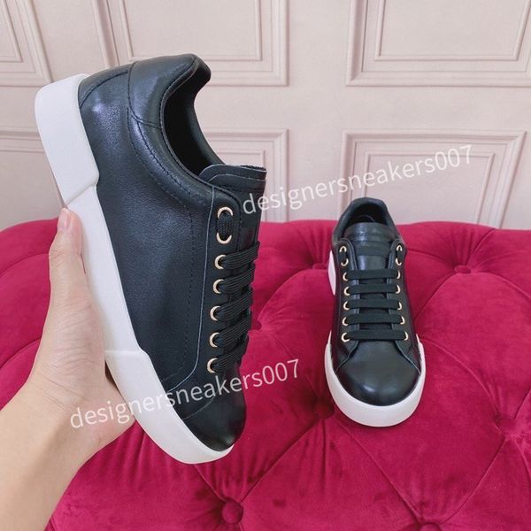 

designer mans woman shoe leather lace up men fashion platform oversized sneakers white black mens womens luxury casual shoes2023