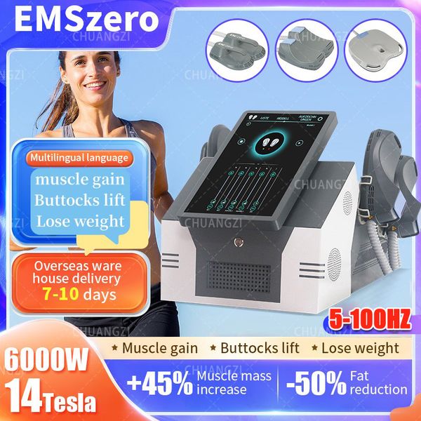 

emszero hi-emt 6000w 14tesla shaping machine electromagnet ems muscle stimulate fat removal sculpt 2023