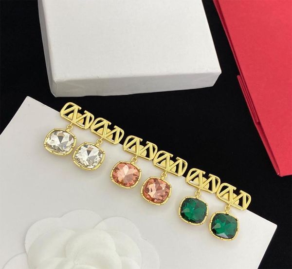 

fashion earrings with letter designer simple earring charm for man women classic 3 colors8254955, Golden