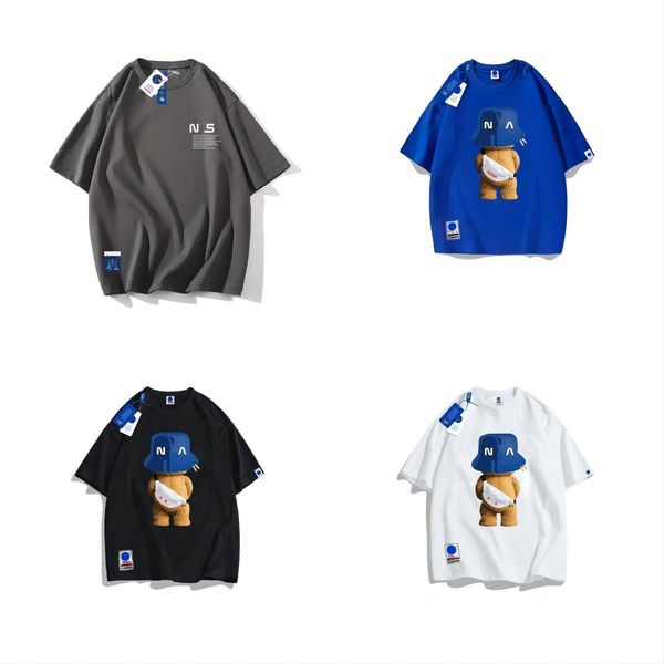 

23new mens womens designer t shirt printed fashion man t-shirt cotton casual tees short sleeve luxury hip hop streetwear tshirts nasa s-5xl, White;black